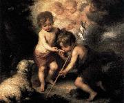 ) Infant Christ Offering a Drink of Water to St John, Bartolome Esteban Murillo
